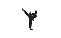 Karate Girl Machine Embroidery Design, Silhouette embroidery design, martial arts embroidery, karate Woman embroidery