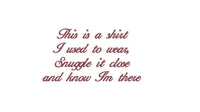 Memorial This is a Shirt Machine Embroidery Design, 2 sizes, Memorial embroidery design, shirt quilt embroidery design, 4x4 hop. 5x7 hoop