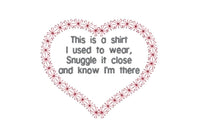 Heart Memorial This is a Shirt Machine Embroidery Design, 2 sizes, Memorial embroidery design, shirt quilt embroidery design, 4x4, 5x7 hoop
