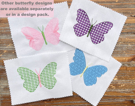 Butterfly Contour Embroidery Design - sproutembroiderydesigns