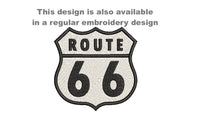 Route 66 Patch Machine Embroidery Design, Route 66 embroidery design, travel design, In The Hoop Embroidery Design