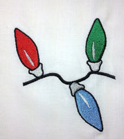 Christmas Lights Machine Embroidery Design - sproutembroiderydesigns