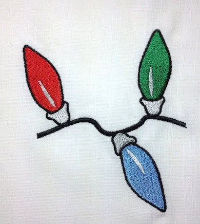 Christmas Lights Machine Embroidery Design - sproutembroiderydesigns