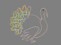 Scribble Turkey Thanksgiving Machine Embroidery Design - sproutembroiderydesigns