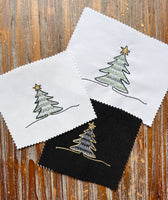 Pine Needle Christmas Tree Machine Embroidery Design, 2 sizes, 4x4 and 5x7 hoop, PES, DST, VP3, EXP, hus, jef, pcs, shv, vip, csd, xxx
