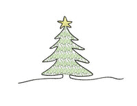 Christmas Tree Collection Machine Embroidery Design, 3 designs in 2 sizes each, PES, DST, VP3, EXP, hus, jef, pcs, shv, vip, csd, xxx quick