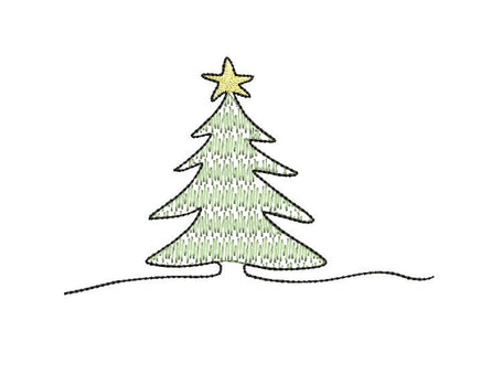 Christmas Tree Collection Machine Embroidery Design, 3 designs in 2 sizes each, PES, DST, VP3, EXP, hus, jef, pcs, shv, vip, csd, xxx quick