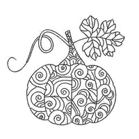 Baroque Pumpkin Machine Embroidery Design - sproutembroiderydesigns