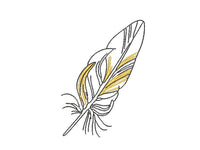 Feather Embroidery Design, 2 sizes, Quick Stitch, Collection Available, PES, DST, VP3, pcs + more