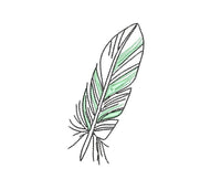 Feather Collection Embroidery Design, 4 Designs, Quick Stitch, Collection Available, PES, VIP, DST, vp3, pcs + more - sproutembroiderydesigns