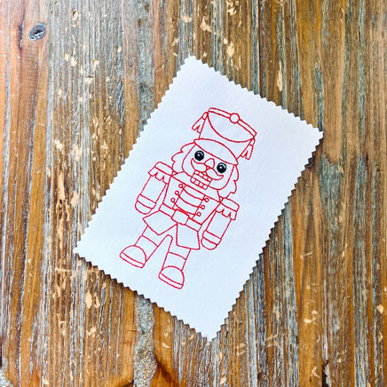 Nutcracker Machine Embroidery Design, 4x4 hoop, Quick Stitch