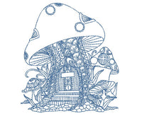 Mushroom Garden Machine Embroidery Design - sproutembroiderydesigns