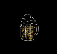 Beer Machine Embroidery Design, Sketch Doodle Beer Embroidery Design, Quick Stitch, PES, DST, VP3, EXP, hus, jef, pcs, shv, vip, csd, xxx