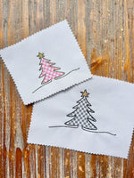 Christmas Tree Collection Machine Embroidery Design, 3 designs in 2 sizes each, PES, DST, VP3, EXP, hus, jef, pcs, shv, vip, csd, xxx quick