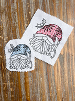 Snowflake Gnome Machine Embroidery Design, 2 sizes, Christmas Gnome embroidery