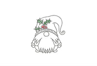 Collection of Christmas Gnomes Machine Embroidery Design, 2 sizes each, Quick Stitch Gnome Embroidery