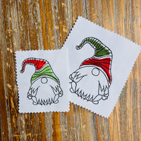 Collection of Christmas Gnomes Machine Embroidery Design, 2 sizes each, Quick Stitch Gnome Embroidery