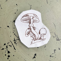 Mushroom Machine Embroidery Design, 5x7 hoop, Quick Stitch, Mushroom embroidery design - sproutembroiderydesigns