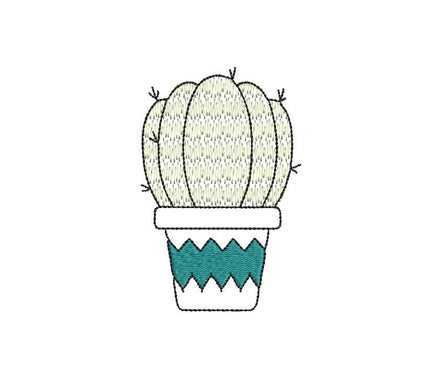 Cactus Collection Embroidery Design - sproutembroiderydesigns