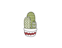 Cactus Embroidery Design, 5 Designs, Cactus collection Embroidery Design, Quick Stitch, PES, VIP, DST, vp3, pcs + more, Style 3