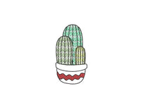 Cactus Embroidery Design, 5 Designs, Cactus collection Embroidery Design, Quick Stitch, PES, VIP, DST, vp3, pcs + more, Style 3