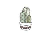 Cactus Embroidery Design, 5 Designs, Cactus collection Embroidery Design, Quick Stitch, PES, VIP, DST, vp3, pcs + more, Style 3