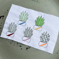 Cactus Embroidery Design, 5 Designs, Cactus collection Embroidery Design, Quick Stitch, PES, VIP, DST, vp3, pcs + more, Style 4 - sproutembroiderydesigns