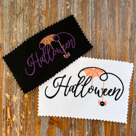Cobweb Halloween Machine Embroidery Design, Spooky spider web embroidery design