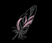 Feather Embroidery Design, 2 sizes, Quick Stitch, Collection Available, PES, DST, VP3, pcs + more