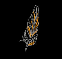 Feather Collection Embroidery Design, 4 Designs, Quick Stitch, Collection Available, PES, VIP, DST, vp3, pcs + more - sproutembroiderydesigns