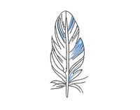 Feather Collection Embroidery Design, 4 Designs, Quick Stitch, Collection Available, PES, VIP, DST, vp3, pcs + more - sproutembroiderydesigns