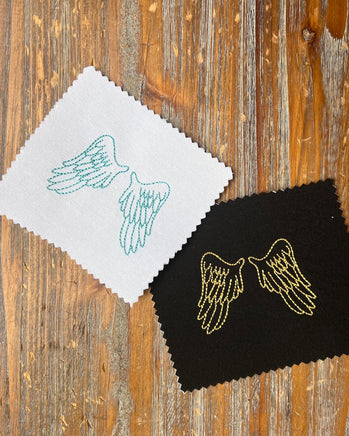 Collection Angel Wings Embroidery Design, PES, DST, VIP, VP3, pcs + more, memorial embroidery design, Quick Stitch