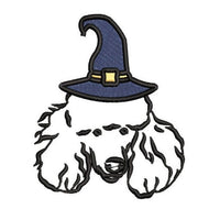 Halloween Poodle Dog Machine Embroidery Design - sproutembroiderydesigns