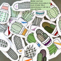 Cactus Embroidery Design, 5 Designs, Cactus collection Embroidery Design, Quick Stitch, PES, VIP, DST, vp3, pcs + more, Style 2
