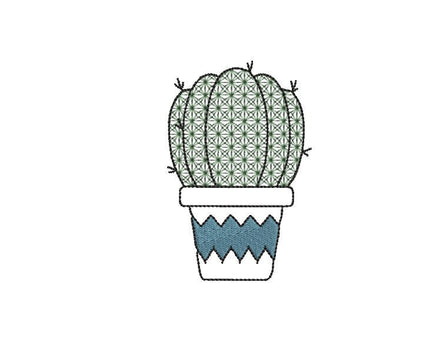 Cactus Collection Embroidery Design - sproutembroiderydesigns