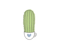 Cactus Embroidery Design, 5 Designs, Cactus collection Embroidery Design, Quick Stitch, PES, VIP, DST, vp3, pcs + more, Style 2