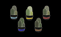Cactus Embroidery Design, 5 Designs, Cactus collection Embroidery Design, Quick Stitch, PES, VIP, DST, vp3, pcs + more, Style 3