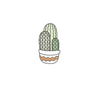 Cactus Embroidery Design, 5 Designs, Cactus collection Embroidery Design, Quick Stitch, PES, VIP, DST, vp3, pcs + more, Style 3