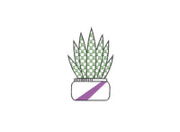 Cactus Embroidery Design, 5 Designs, Cactus collection Embroidery Design, Quick Stitch, PES, VIP, DST, vp3, pcs + more, Style 4 - sproutembroiderydesigns