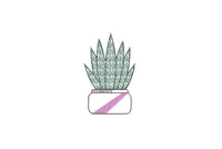 Cactus Embroidery Design, 5 Designs, Cactus collection Embroidery Design, Quick Stitch, PES, VIP, DST, vp3, pcs + more, Style 4 - sproutembroiderydesigns