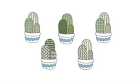 Cactus Collection Embroidery Design, Cactus Embroidery Design, Quick Stitch, PES, VIP, dst, vp3, pcs + more - sproutembroiderydesigns