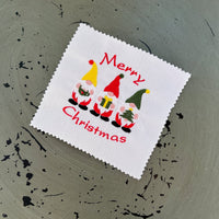 Merry Christmas Gnome Machine Embroidery Design, 2 sizes, Christmas Gnome embroidery, V2