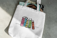 Stack of Books Machine Embroidery Design, 4 sizes, Scribble Doodle Design - sproutembroiderydesigns
