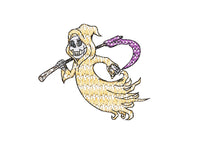 Grim Reaper Machine Embroidery Design, 2 Sizes - sproutembroiderydesigns