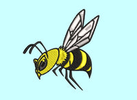 Yellow Jacket Embroidery Design, 4x4 hoop - sproutembroiderydesigns