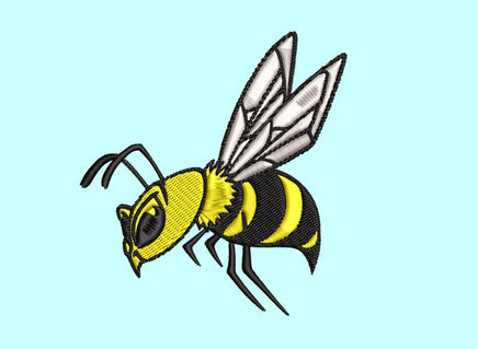 Yellow Jacket Embroidery Design, 4x4 hoop - sproutembroiderydesigns