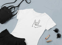 I Love You Sign Language Machine Embroidery Design, I Love you embroidery design, love embroidery pattern - sproutembroiderydesigns