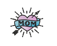 Mom Tattoo Machine Embroidery Design - sproutembroiderydesigns