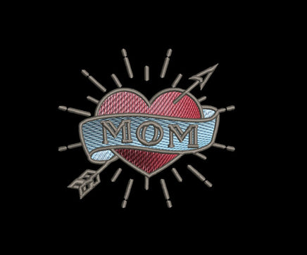 Mom Tattoo Machine Embroidery Design - sproutembroiderydesigns