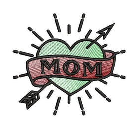 Mom Tattoo Machine Embroidery Design - sproutembroiderydesigns